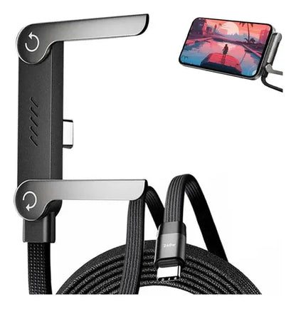 Cable Tipo C  Premium con Soporte Integrado y Carga Ultra Rápida 🚀⚡🔥